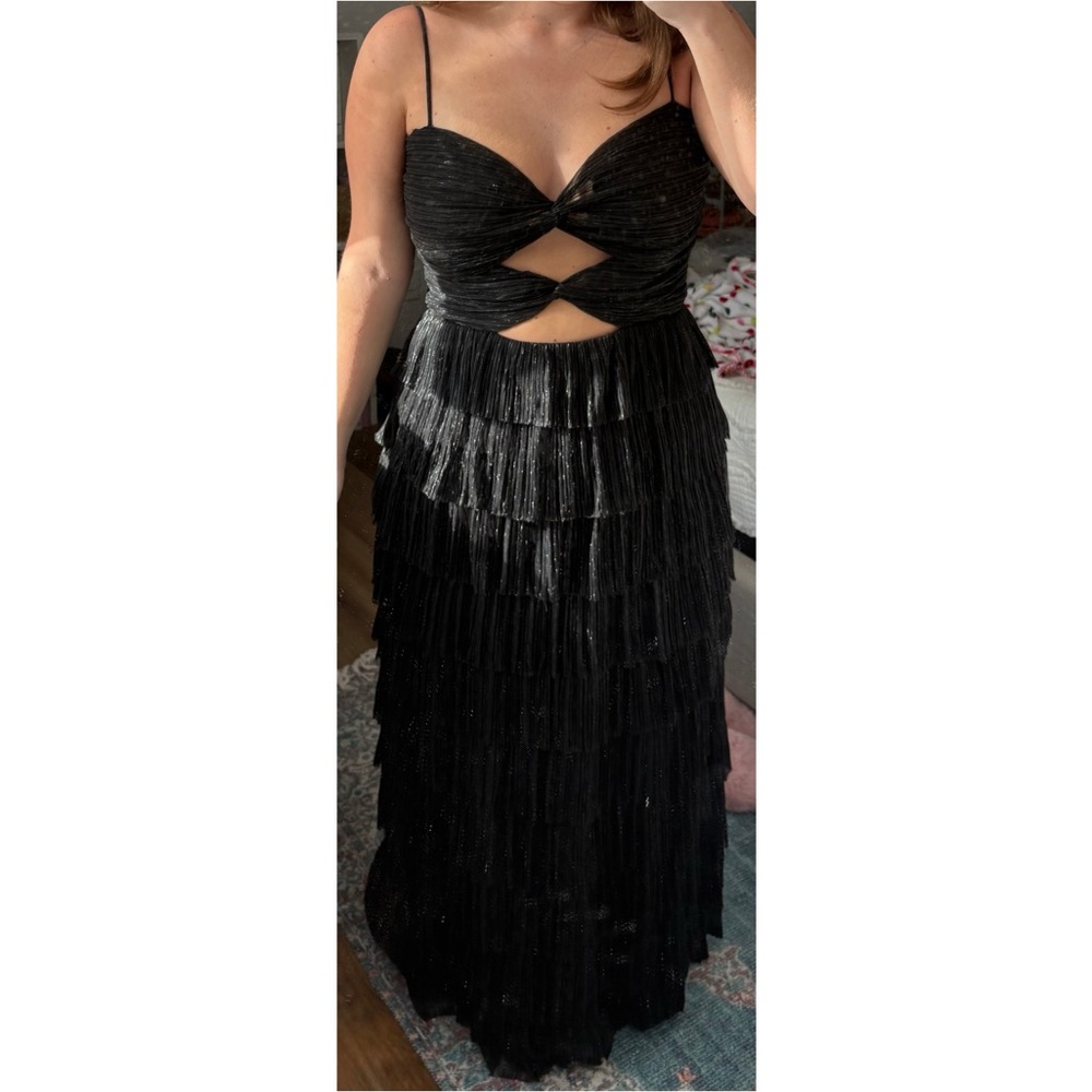 Gianni Bini Black Cutout Maxi Dress
